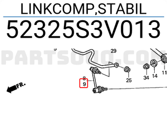 Honda 52325S3V013 LINKCOMP,STABIL