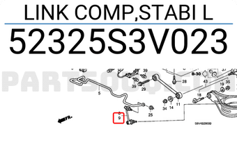 Honda 52325S3V023 LINK COMP,STABI L