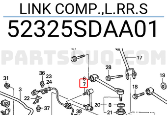 Honda 52325SDAA01 LINK COMP.,L.RR.S