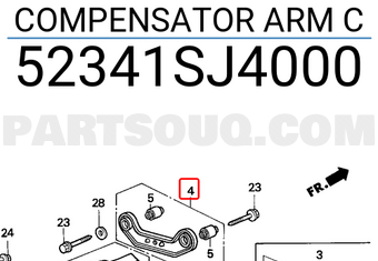 Honda 52341SJ4000 COMPENSATOR ARM C