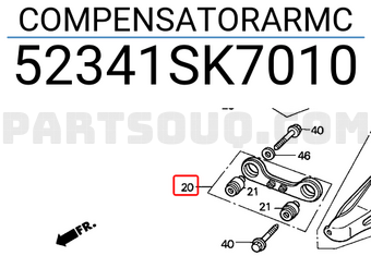 Honda 52341SK7010 COMPENSATORARMC