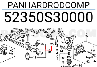 Honda 52350S30000 PANHARDRODCOMP