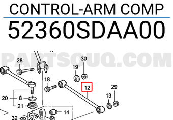 Honda 52360SDAA00 CONTROL-ARM COMP