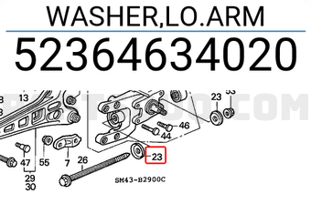 Honda 52364634020 WASHER,LO.ARM