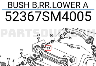 Honda 52367SM4005 BUSH B,RR.LOWER A