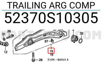 Honda 52370S10305 TRAILING ARG COMP