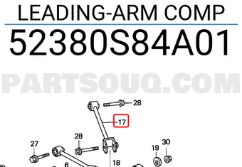 Honda 52380S84A01 LEADING-ARM COMP