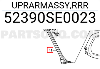 Honda 52390SE0023 UPRARMASSY,RRR