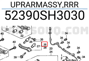 Honda 52390SH3030 UPRARMASSY,RRR