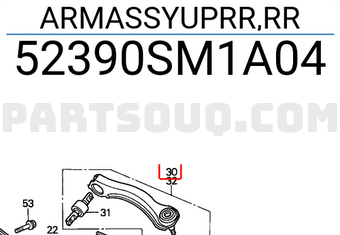 Honda 52390SM1A04 ARMASSYUPRR,RR