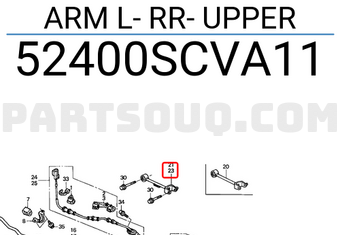 Honda 52400SCVA11 ARM L- RR- UPPER