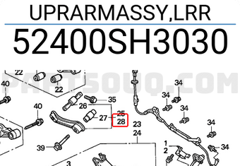 Honda 52400SH3030 UPRARMASSY,LRR