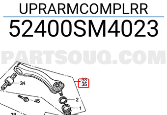 Honda 52400SM4023 UPRARMCOMPLRR