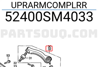 Honda 52400SM4033 UPRARMCOMPLRR