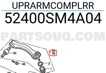 Honda 52400SM4A04 UPRARMCOMPLRR