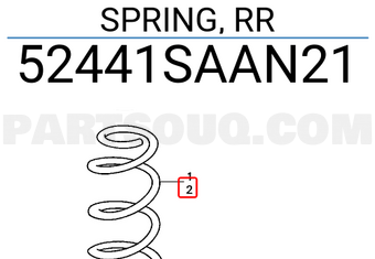 Honda 52441SAAN21 SPRING, RR