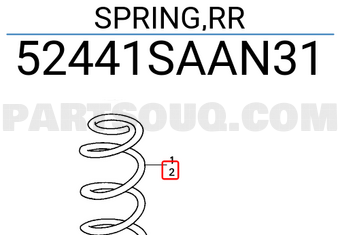 Honda 52441SAAN31 SPRING,RR