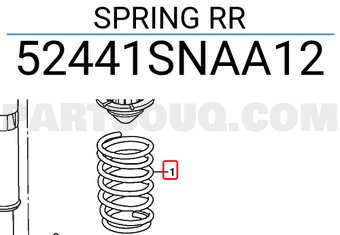 Honda 52441SNAA12 SPRING RR