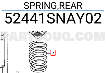 Honda 52441SNAY02 SPRING,REAR