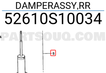 Honda 52610S10034 DAMPERASSY,RR