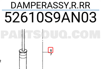 Honda 52610S9AN03 DAMPERASSY,R.RR