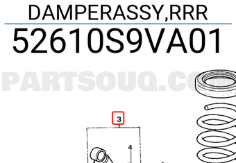 Honda 52610S9VA01 DAMPERASSY,RRR