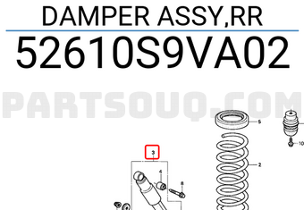 Honda 52610S9VA02 DAMPER ASSY,RR