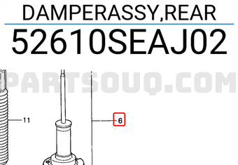 Honda 52610SEAJ02 DAMPERASSY,REAR