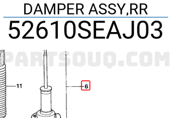 Honda 52610SEAJ03 DAMPER ASSY,RR