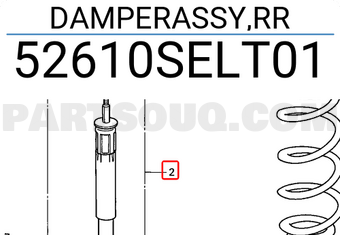Honda 52610SELT01 DAMPERASSY,RR