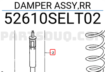 Honda 52610SELT02 DAMPER ASSY,RR