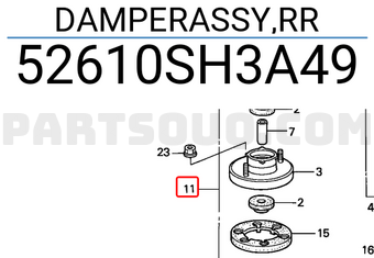 Honda 52610SH3A49 DAMPERASSY,RR