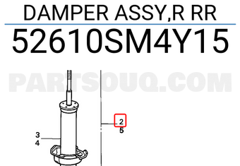 Honda 52610SM4Y15 DAMPER ASSY,R RR