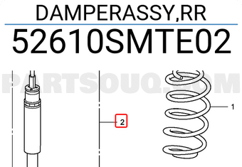 Honda 52610SMTE02 DAMPERASSY,RR