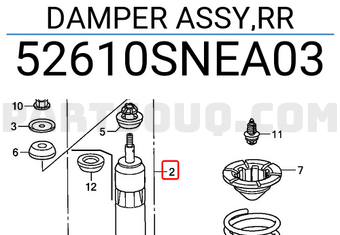 Honda 52610SNEA03 DAMPER ASSY,RR