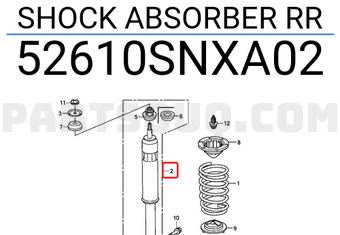 Honda 52610SNXA02 SHOCK ABSORBER RR