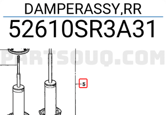 Honda 52610SR3A31 DAMPERASSY,RR