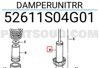 Honda 52611S04G01 DAMPERUNITRR