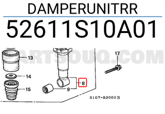 Honda 52611S10A01 DAMPERUNITRR