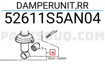 Honda 52611S5AN04 DAMPERUNIT,RR
