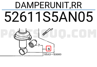 Honda 52611S5AN05 DAMPERUNIT,RR