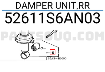 Honda 52611S6AN03 DAMPER UNIT,RR