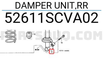 Honda 52611SCVA02 DAMPER UNIT,RR