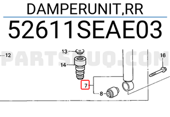 Honda 52611SEAE03 DAMPERUNIT,RR