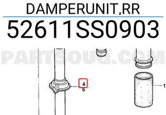 Honda 52611SS0903 DAMPERUNIT,RR