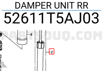 Honda 52611T5AJ03 DAMPER UNIT RR