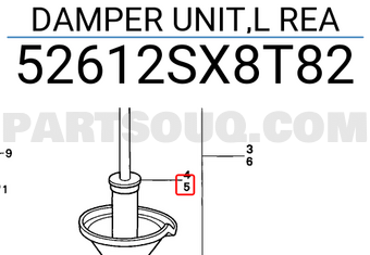 SHOCK ABSORBET RR LH B2329 | Tokico Parts | PartSouq