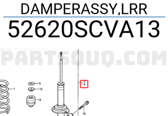 Honda 52620SCVA13 DAMPERASSY,LRR