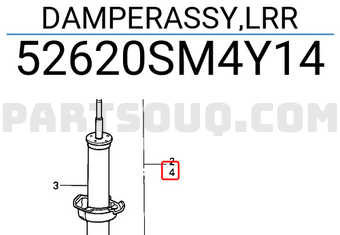 Honda 52620SM4Y14 DAMPERASSY,LRR