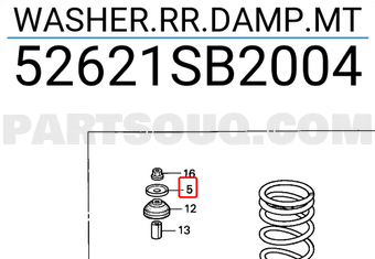 Honda 52621SB2004 WASHER.RR.DAMP.MT